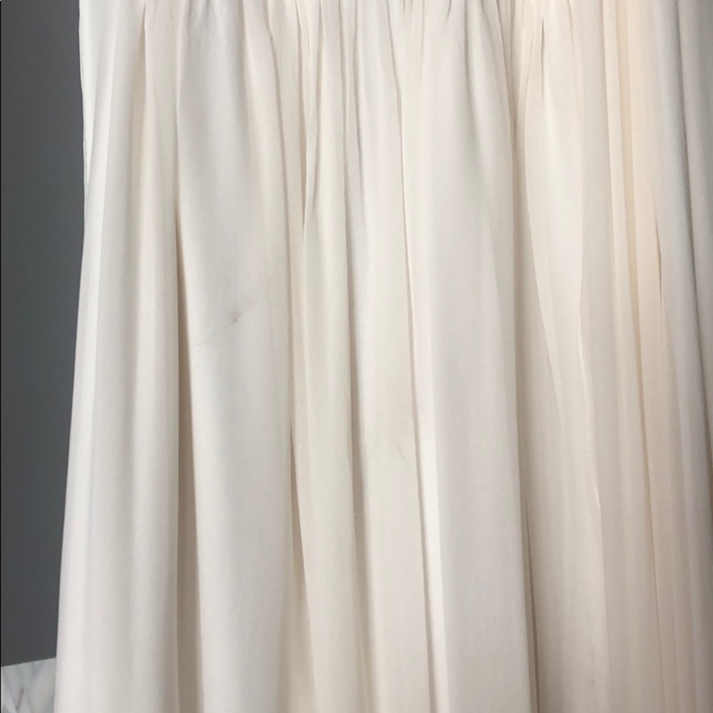Marchesa Notte White Silk Chiffon Gown - Picture 7 of 8